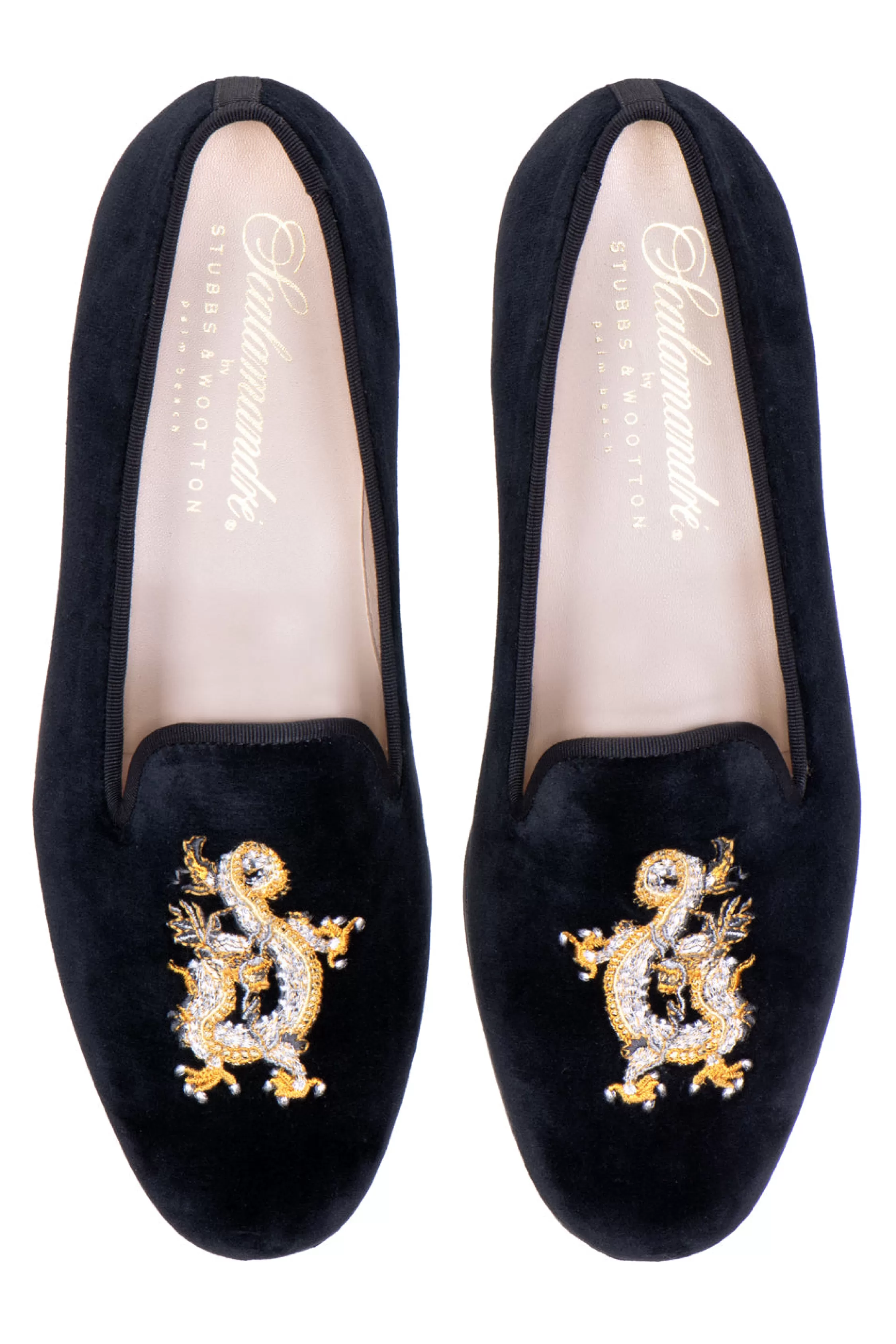 Slipper*Stubbs & Wootton Dragon Noir (Men) Black
