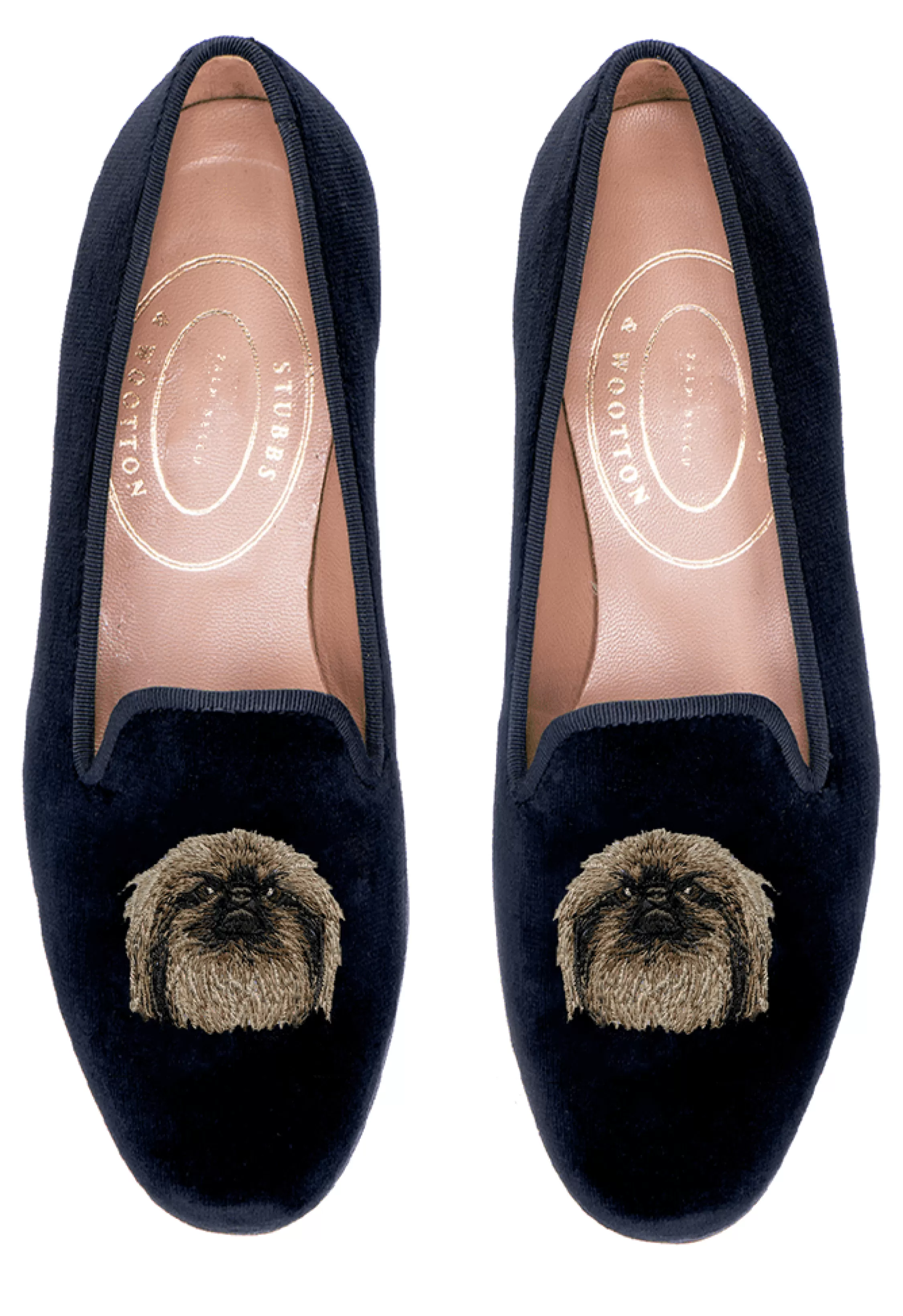 Slipper*Stubbs & Wootton Pekingese (Men) Black